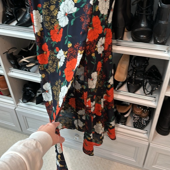 WYLDR Vibrant Floral Maxi Dress - Black, Red, White - Picture 5 of 6